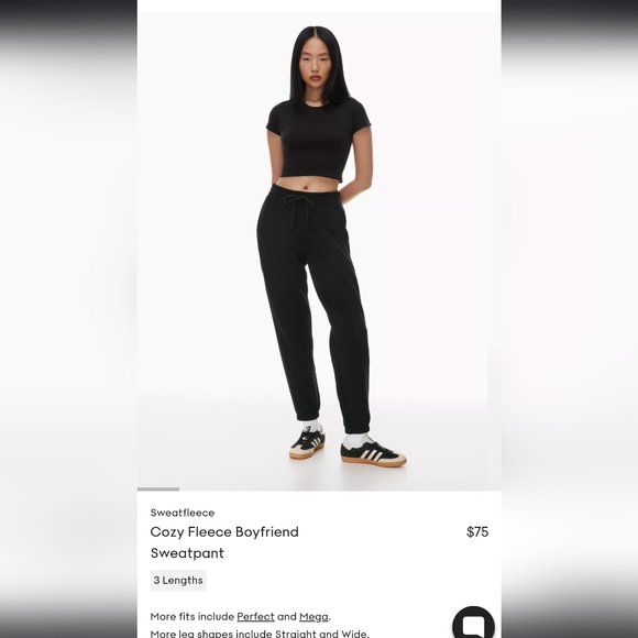 Aritzia Cozy Fleece Boyfriend Sweatpant - Picture 1 of 1